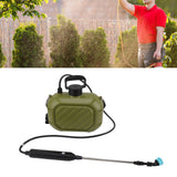 Battery Powered Sprayer 5L Rechargeable Portable Electric Garden Sprayer with Telescopic Wand and Shoulder Strap for Home Lawn Green