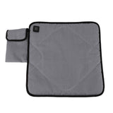 Portable Heated Seat Cushion USB Heated Seat Cushion Adjustable Temperature Heated Chair Cushion for Fishing Camping Light Gray