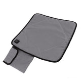 Portable Heated Seat Cushion USB Heated Seat Cushion Adjustable Temperature Heated Chair Cushion for Fishing Camping Light Gray