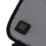 Portable Heated Seat Cushion USB Heated Seat Cushion Adjustable Temperature Heated Chair Cushion for Fishing Camping Light Gray