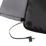 Portable Heated Seat Cushion USB Heated Seat Cushion Adjustable Temperature Heated Chair Cushion for Fishing Camping Light Gray