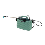 Electric Plant Sprayer Battery Powered 5L with 3 Nozzles Retractable Wand Adjustable Shoudler Strap Garden Sprayer for Lawn Green