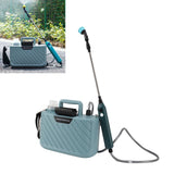 Electric Plant Sprayer Battery Powered 5L with 3 Nozzles Retractable Wand Adjustable Shoudler Strap Garden Sprayer for Lawn Blue