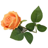 Simulated Silk Flowers Roses Home Living Room Simulation Flowers Decorative Ornaments Artificial Single Silk Flowers Roses Orange In Australia - Darrahopens