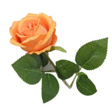Simulated Silk Flowers Roses Home Living Room Simulation Flowers Decorative Ornaments Artificial Single Silk Flowers Roses Orange In Australia - Darrahopens