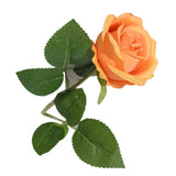 Simulated Silk Flowers Roses Home Living Room Simulation Flowers Decorative Ornaments Artificial Single Silk Flowers Roses Orange In Australia - Darrahopens