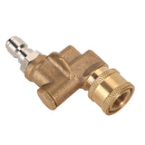 Quick Connecting Pivoting Coupler Attachment 1/4in for Pressure Washer Nozzle Adjustable 4500psi Garden Supplies 5 Level