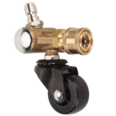 Undercarriage Cleaner Swivel Wheel with 1/4in Quick Connector Brass Pressure Washer Adapter Joint Wheel Attachment for Road Cleaning In Australia - Darrahopens
