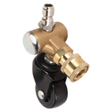 Undercarriage Cleaner Swivel Wheel with 1/4in Quick Connector Brass Pressure Washer Adapter Joint Wheel Attachment for Road Cleaning In Australia - Darrahopens