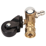 Undercarriage Cleaner Swivel Wheel with 1/4in Quick Connector Brass Pressure Washer Adapter Joint Wheel Attachment for Road Cleaning In Australia - Darrahopens