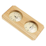 Wooden Sauna Hygrothermograph Golden Plate 0 to 120 Celsius 0 to 100 Humidity Sauna Thermometer for Indoor Family