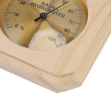 Wooden Sauna Hygrothermograph Wall Mounted Reliable High Accuracy Sauna Humidity Temperature for Indoor