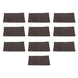 10PCS Sandless Sand Bags Drawstring Flood Water Barriers Polyester 9.8x19.7in Dam Bag for Basement Garage Anti Flood Coffee