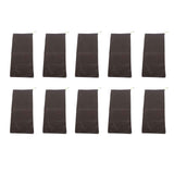 10PCS Sandless Sand Bags Drawstring Flood Water Barriers Polyester 9.8x19.7in Dam Bag for Basement Garage Anti Flood Coffee