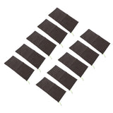 10PCS Sandless Sand Bags Drawstring Flood Water Barriers Polyester 9.8x19.7in Dam Bag for Basement Garage Anti Flood Coffee