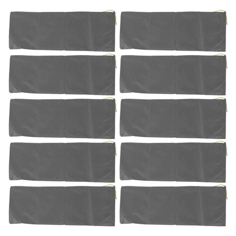 10pcs Flood Sandbags Professional Empty Rain Proof Drawstring Flood Control Sandbags for House Door Garage Basement Grey In Australia - Darrahopens