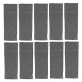 10pcs Flood Sandbags Professional Empty Rain Proof Drawstring Flood Control Sandbags for House Door Garage Basement Grey