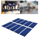 10pcs Flood Sandbags 600D Polyester Flood Prevention Bag Reusable Flood Barrier Bag for House Door Window Garage Basement Dark Blue