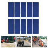10pcs Flood Sandbags 600D Polyester Flood Prevention Bag Reusable Flood Barrier Bag for House Door Window Garage Basement Dark Blue