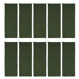 10pcs Flood Sandbags 600D Polyester Flood Prevention Bag Reusable Flood Barrier Bag for House Door Window Garage Basement Dark Green