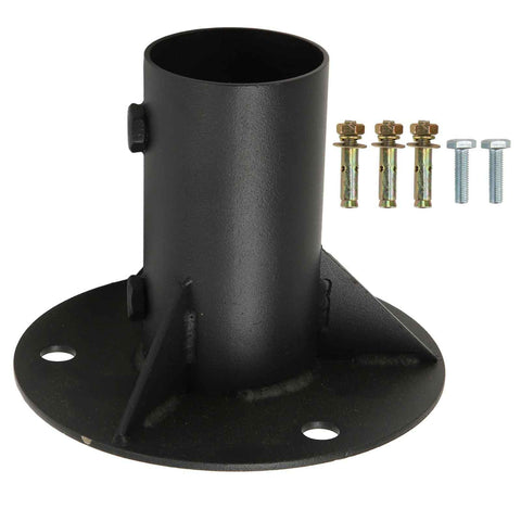 Chain Link Fence Pole Floor Flange Base Flange Heavy Solid Fence Post Concrete Mount for Holding Fence Mailbox Flag Round Posts 65mm / 2.6in In Australia - Darrahopens