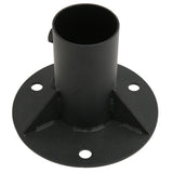 Chain Link Fence Pole Floor Flange Base Flange Heavy Solid Fence Post Concrete Mount for Holding Fence Mailbox Flag Round Posts 65mm / 2.6in
