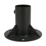 Chain Link Fence Pole Floor Flange Base Flange Heavy Solid Fence Post Concrete Mount for Holding Fence Mailbox Flag Round Posts 65mm / 2.6in