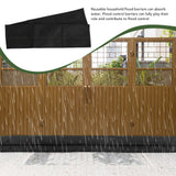 2Pcs 5ft Water Activated Flood Barriers Non Woven Absorbent Resin Double Layer Floor Prevention Bags for Home Door Garage Basement 20x150