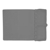 Grill Tools Mat Silicone 8 Slots 16x11.5in Anti Slip Heat Resistant Easy to Clean Griddle Accessories for Kitchen Cooking Grey