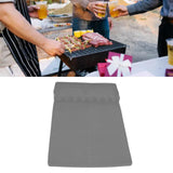 Grill Tools Mat Silicone 8 Slots 16x11.5in Anti Slip Heat Resistant Easy to Clean Griddle Accessories for Kitchen Cooking Grey
