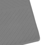 Grill Tools Mat Silicone 8 Slots 16x11.5in Anti Slip Heat Resistant Easy to Clean Griddle Accessories for Kitchen Cooking Grey