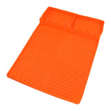 Grill Tools Mat Silicone 8 Slots 16x11.5in Anti Slip Heat Resistant Easy to Clean Griddle Accessories for Kitchen Cooking Orange
