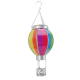 Hot Air Balloon Solar Lantern 600MAH Rainbow Color Automatic On Off Warm Light Outdoor Solar Hanging Lights for Patio Garden Porch