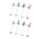 8PCS Fake Dragonfly Clip Waterproof Outdoor 3D Dragonfly Garden Decorative Clips Home Patio Ornaments Crafts