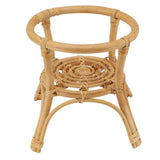 Plant Stand Flower Pot Rack Rattan Minimalist Stable 9.4in Diameter Planter Holder for Indoor Outdoor Garden Patio In Australia - Darrahopens