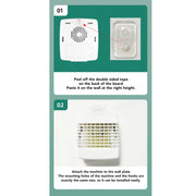 Aroma Diffuser Mini Powerful Odor Elimination 6‑30m³ Desktop Wall Mounted Solid Aromatherapy Diffuser Box for Elevator Restroom Living Room