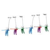 Dragonfly Clip Fake Dragonfly Pole Clips Natural Organic Concept 3D Dragonfly Garden Decor for Family Garden Potted Flowers Lawn House Statue 6Pcs In Australia - Darrahopens