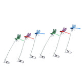 Dragonfly Clip Fake Dragonfly Pole Clips Natural Organic Concept 3D Dragonfly Garden Decor for Family Garden Potted Flowers Lawn House Statue 6Pcs
