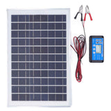 Solar Panel Kit 50W 18V with MPPT Waterproof Charge Controller 3meter Battery Clamp for Outdoor RV Boat Trailer Camper In Australia - Darrahopens