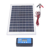 Solar Panel Kit 50W 18V with MPPT Waterproof Charge Controller 3meter Battery Clamp for Outdoor RV Boat Trailer Camper In Australia - Darrahopens