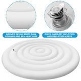 4.5 Ft Inflatable Hot Tub Cover Foldable Energy Saving Lid for Round Outdoor Inflatable Hot Tubs In Australia - Darrahopens