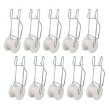 10pcs Tomato Roller Hooks Galvanized Steel Wire PP Heat Resistant Space Saving 15m Twine Vine Crop Trellis Roller Hooks for Cucumber Loofah Grapes In Australia - Darrahopens