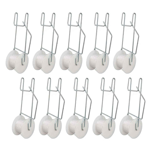 10pcs Tomato Roller Hooks Galvanized Steel Wire PP Heat Resistant Space Saving 15m Twine Vine Crop Trellis Roller Hooks for Cucumber Loofah Grapes In Australia - Darrahopens
