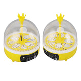 Mini Egg Incubator for Home Automatic Temperature Humidity Control 4 Eggs Candler Poultry Hatching Machine for Chickens Ducks Pigeons Manual Turning