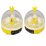 Mini Egg Incubator for Home Automatic Temperature Humidity Control 4 Eggs Candler Poultry Hatching Machine for Chickens Ducks Pigeons Manual Turning