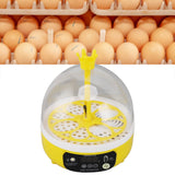 Mini Egg Incubator for Home Automatic Temperature Humidity Control 4 Eggs Candler Poultry Hatching Machine for Chickens Ducks Pigeons Manual Turning