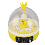 Mini Egg Incubator for Home Automatic Temperature Humidity Control 4 Eggs Candler Poultry Hatching Machine for Chickens Ducks Pigeons Auto Turning