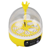 Mini Egg Incubator for Home Automatic Temperature Humidity Control 4 Eggs Candler Poultry Hatching Machine for Chickens Ducks Pigeons Auto Turning