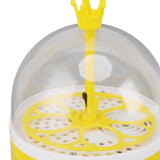 Mini Egg Incubator for Home Automatic Temperature Humidity Control 4 Eggs Candler Poultry Hatching Machine for Chickens Ducks Pigeons Auto Turning