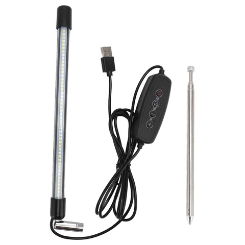 48 LEDs Plant Lamp with 4H 8H 12H Timing 6 Modes Full Spectrum 5W USB 5V Telescopic Small Grow Light for Indoor Plants In Australia - Darrahopens